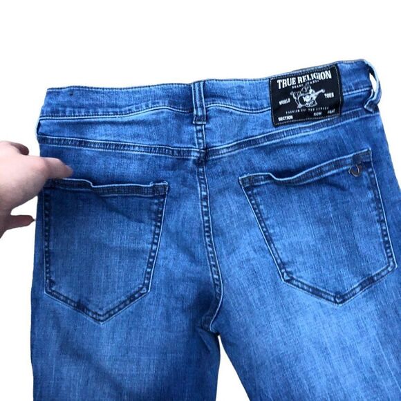RARE True Religion Jeans Size 33 TONY Blue - Picture 5 of 7